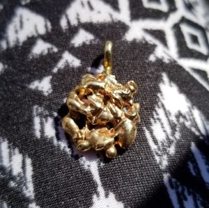 Gold nugget for necklace